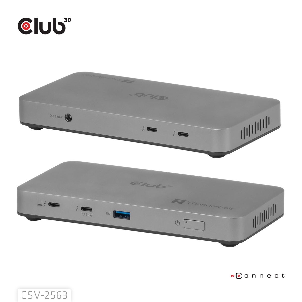 CLUB3D CSV-2563 5-1 Thunderbolt™ 5 Hub Triple video 5K60Hz Thunderbolt™ Share Certifi ed 180W