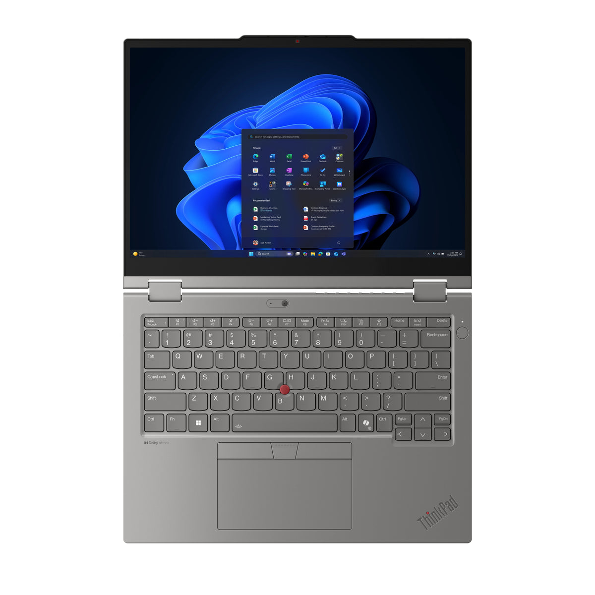 Lenovo ThinkPad L13 2-in-1 Gen 6 (Intel) Intel Core Ultra 5 225U Hybrid (2-in-1) 33,8 cm (13.3") Touchscreen WUXGA 16 GB LPDDR5x-SDRAM 512 GB SSD Wi-Fi 6E (802.11ax) Windows 11 Pro Deutsch Grau