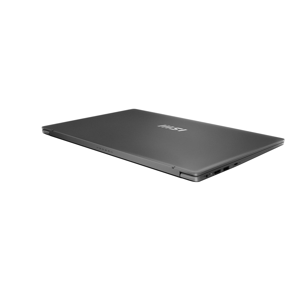 MSI Modern 15 F1MG-1245FRNN Intel Core 7 150U Laptop 39,6 cm (15.6") Full HD 16 GB DDR4-SDRAM 512 GB SSD Wi-Fi 6E (802.11ax) Windows 11 Pro Grau AZERTY Französisch