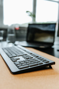 CHERRY KW 3000 Tastatur Universal RF Wireless AZERTY Französisch Schwarz