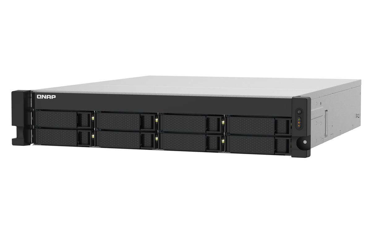 QNAP TS-832PXU NAS Rack (2U) Annapurna Labs AL324 4 GB DDR4 0 TB QNAP Turbo System Aluminium, Schwarz