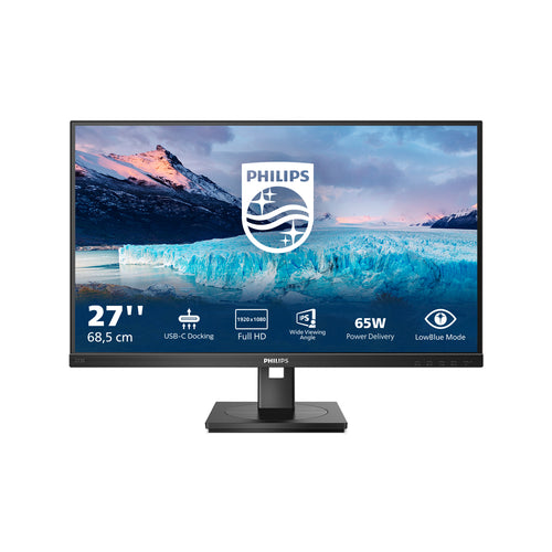 Philips S Line 273S1/00 Computerbildschirm 68,6 cm (27") 1920 x 1080 Pixel Full HD LCD Schwarz