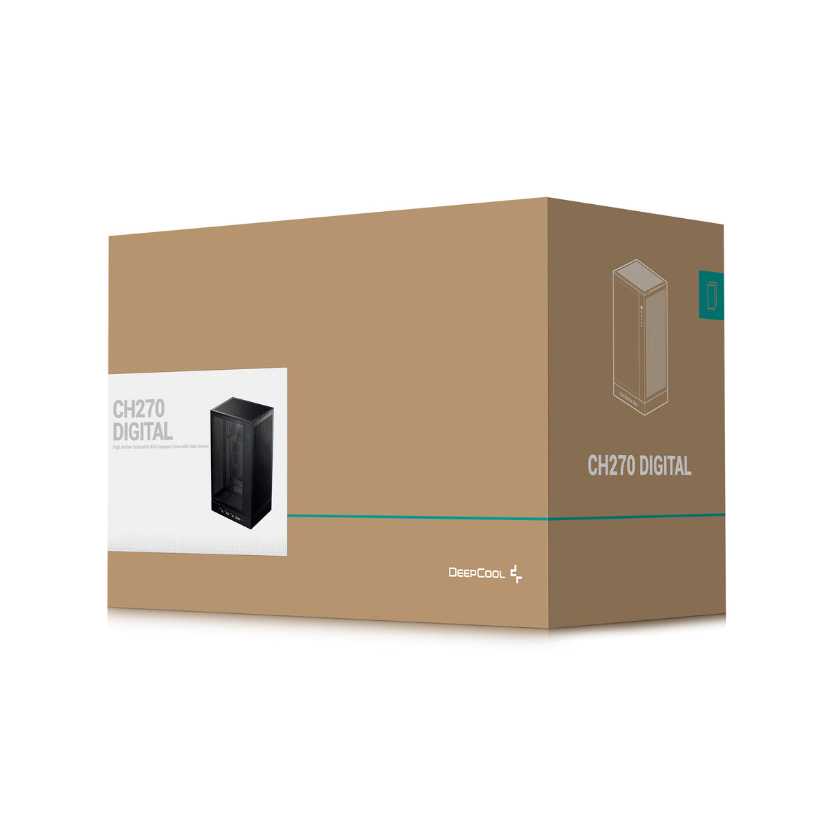 DeepCool CH270 Digital Mini Tower Schwarz