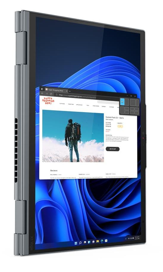 T1A Lenovo ThinkPad X1 Yoga Gen 7 Refurbished Intel® Core™ i7 i7-1270P Hybrid (2-in-1) 35,6 cm (14") Touchscreen 32 GB LPDDR5-SDRAM 512 GB SSD Windows 11 Pro Deutsch Grau