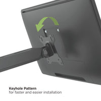 Techly ICA-LCD 35TS Flachbildschirm-Tischhalterung 81,3 cm (32") Tisch/Bank Schwarz