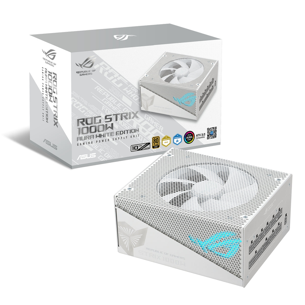 ASUS ROG -STRIX-1000G-AURA-WHITE-GAMING Netzteil 1000 W 24-pin ATX ATX Weiß