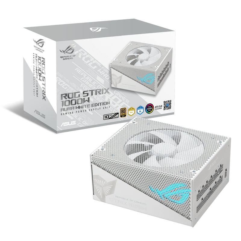 ASUS ROG -STRIX-1000G-AURA-WHITE-GAMING Netzteil 1000 W 24-pin ATX ATX Weiß