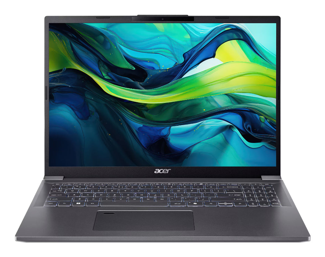 Acer Aspire 16 A16-71M-77HE Intel Core Ultra 7 155H Laptop 40,6 cm (16") WUXGA+ 16 GB LPDDR5x-SDRAM 512 GB SSD Wi-Fi 6 (802.11ax) Windows 11 Home Grau