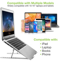 Techly ICA-TBL 134TY laptop-ständer Silber 40,6 cm (16")