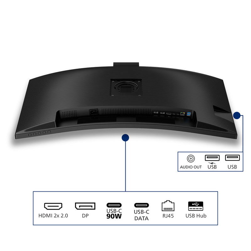 Philips 3000 series 34B2U3600CH/00 Computerbildschirm 86,4 cm (34") 3440 x 1440 Pixel Wide Quad HD LCD Schwarz