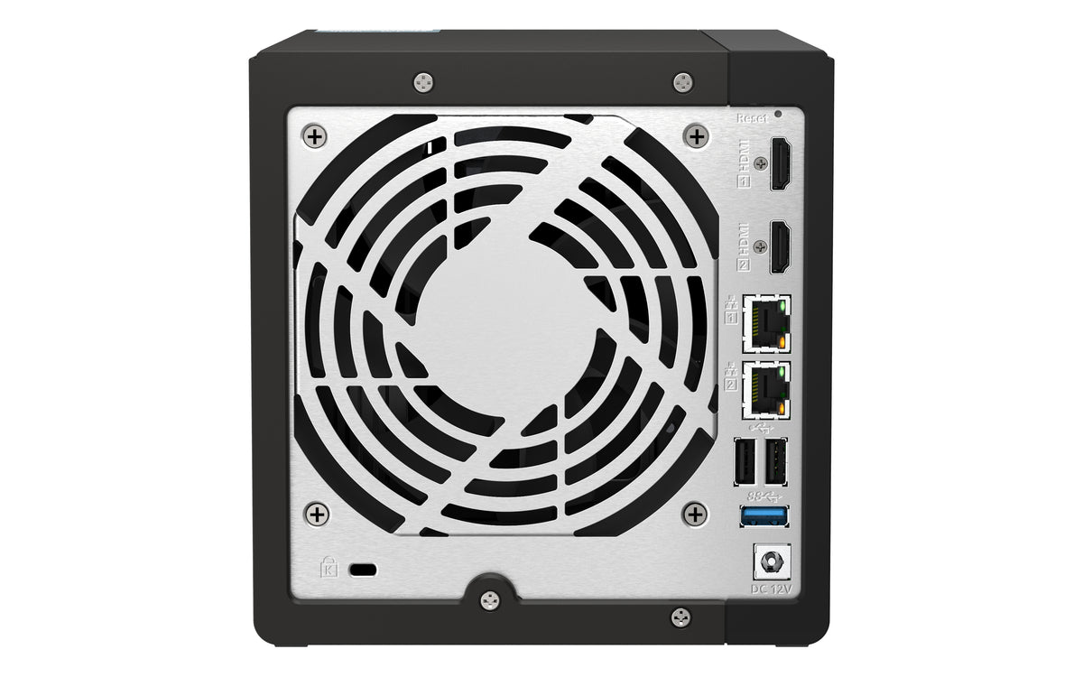 QNAP TS-453E NAS Tower Intel® Celeron® J6412 8 GB 0 TB QNAP QTS Schwarz