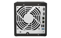 QNAP TS-453E NAS Tower Intel® Celeron® J6412 8 GB 0 TB QNAP QTS Schwarz