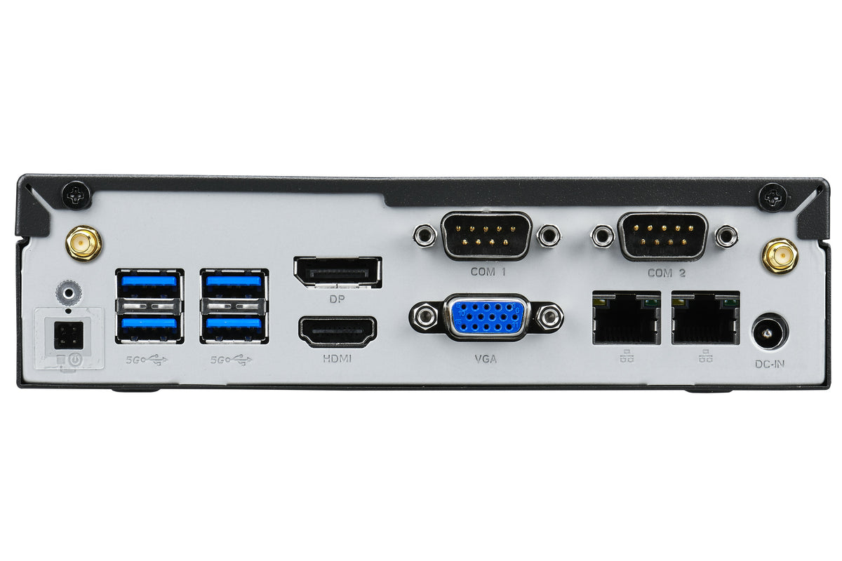 Shuttle XPC Slim PC System DL3000EP, Intel N100, Win10 IoT, 8GB RAM, 128GB SSD M.2 (NVMe), 2x LAN (2x 2.5Gbit), 2xCOM, 1xHDMI, 1xDP, 1x VGA, lüfterlos, 24/7 Dauerbetrieb