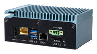 Shuttle Edge PC System SPCEL02XA , Intel Celeron J6412, 8GB RAM, 120GB M.2 SATA, 1x HDMI, 2x 2.5G LAN, 1x COM, DIO, 12-24V, 24/7 Dauerbetrieb, lüfterlos, inkl. VESA & DIN-RAIL Halterung