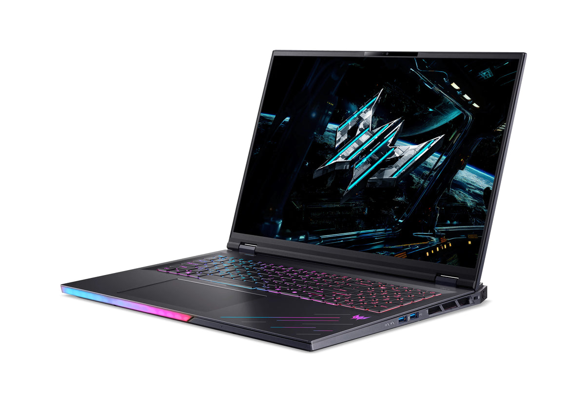 Acer Predator PH18-73-97FE Intel Core Ultra 9 275HX Laptop 45,7 cm (18") WQXGA 64 GB DDR5-SDRAM 1 TB SSD NVIDIA GeForce RTX 5080 Wi-Fi 7 (802.11be) Windows 11 Pro Schwarz