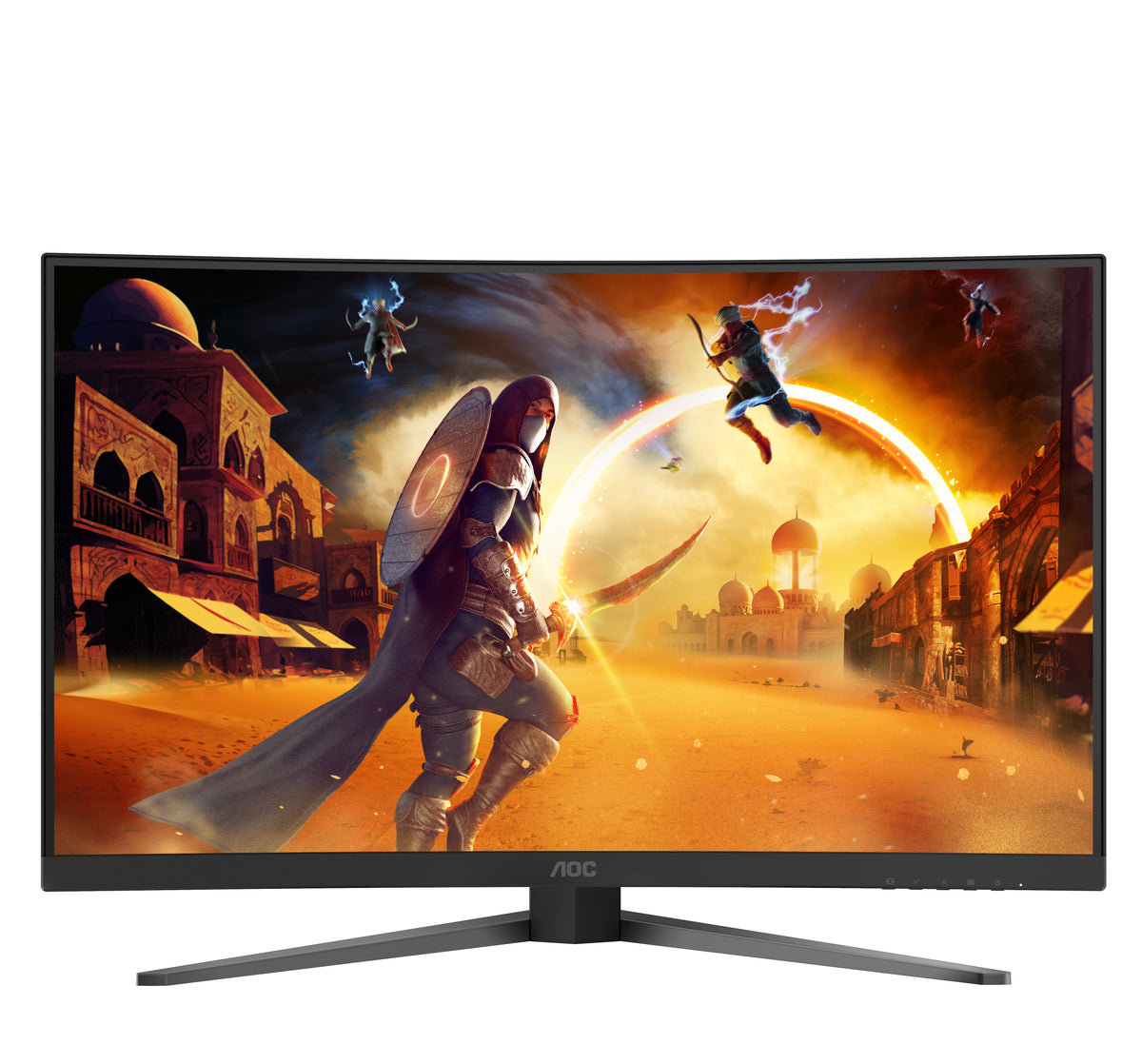 AOC G4 C32G4Z Computerbildschirm 80 cm (31.5") 1920 x 1080 Pixel Full HD LCD Schwarz, Rot