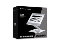 Conceptronic DONN27G Laptop-Ständer mit 7-in-1-Dockingstation, 360° drehbare Basis, faltbar, höhenverstellbar