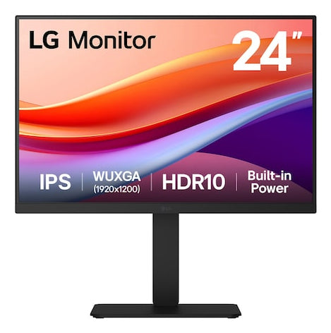 LG 24BA55W-B Computerbildschirm 61 cm (24") 1920 x 1200 Pixel WUXGA Schwarz