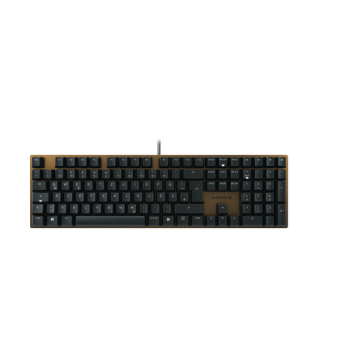 CHERRY KC 200 MX Tastatur Universal USB QWERTZ Deutsch Schwarz, Bronze