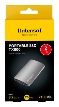 Intenso TX800 2 TB USB Typ-C USB 3.2 Gen 2x2 Anthrazit