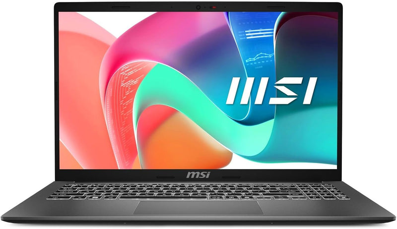 MSI Modern 15 F13MG-802 Intel® Core™ i5 i5-1334U Laptop 39,6 cm (15.6") Full HD 16 GB DDR4-SDRAM 512 GB SSD Wi-Fi 6E (802.11ax) Windows 11 Home Grau