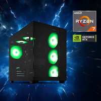 ERAZER Tank X15 (MD 340128) AMD Ryzen™ 7 7800X3D 32 GB DDR5-SDRAM 1 TB SSD NVIDIA GeForce RTX 5060 Ti Windows 11 Home Tower PC Schwarz