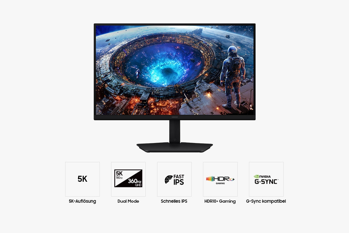Samsung 27" Odyssey G8 (G80HF) 5K 180Hz / QHD 360Hz Gaming Monitor