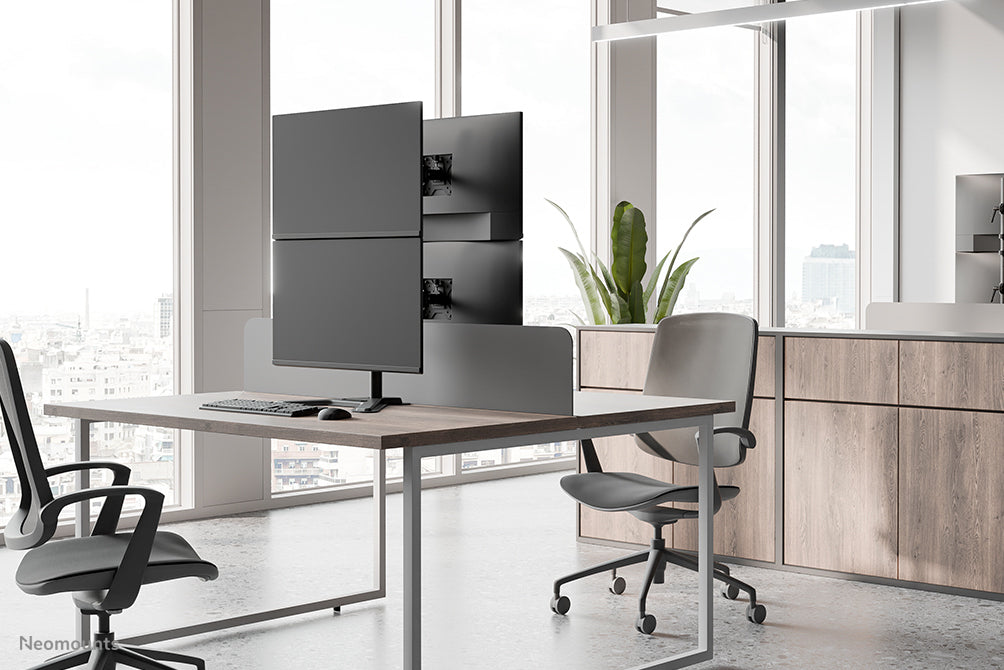 Neomounts DS45-600BL2V Monitorständer für zwei Bildschirme 10-32"