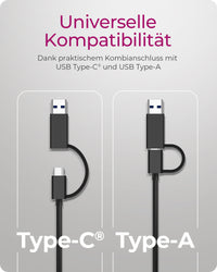ICY BOX IB-LAN301-C3, USB 3.2 Gen 1 Type-C®/Type-A zu 2.5 Gigabit Ethernet LAN Adapter, Anthrazit