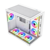 FSP M341-WA Gehäuse Midi Tower mITX, mATX, ATX Weiß ARGB