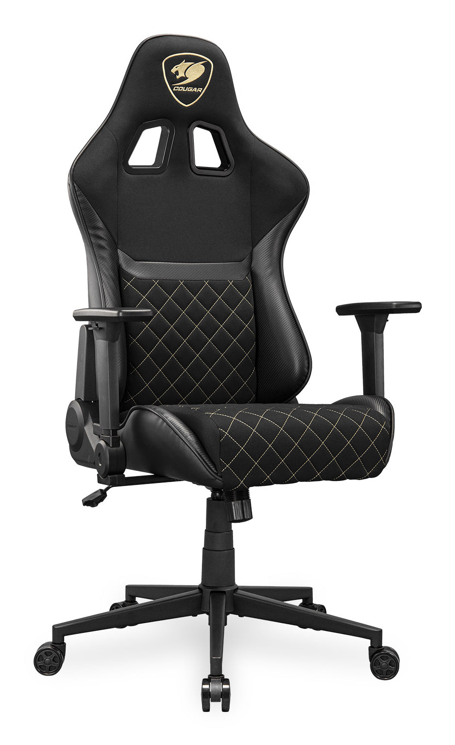 COUGAR Gaming-Stuhl Armor One V2 Gold F, PVC/Stoff, Schwarz