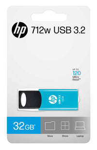 HP 712w USB-Stick 32 GB USB Typ-A 3.2 Gen 1 (3.1 Gen 1) Blau
