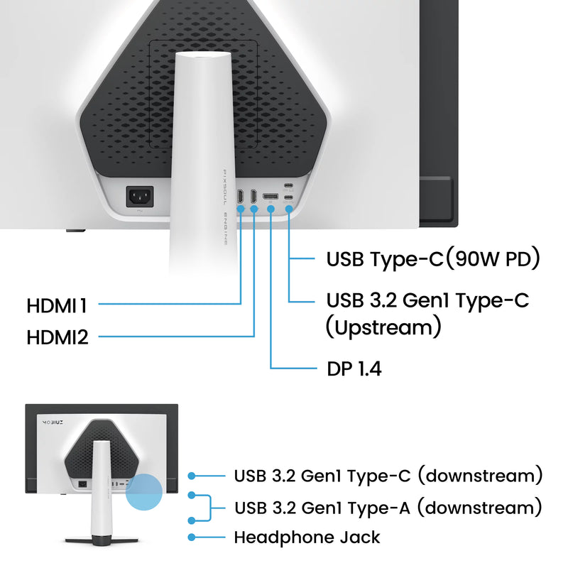 BenQ EX271UZ Computerbildschirm 67,3 cm (26.5") 3840 x 2160 Pixel 4K Ultra HD OLED Schwarz, Weiß