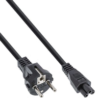 InLine Netzkabel für Notebook, 3pol Kupplung, schwarz, 3m