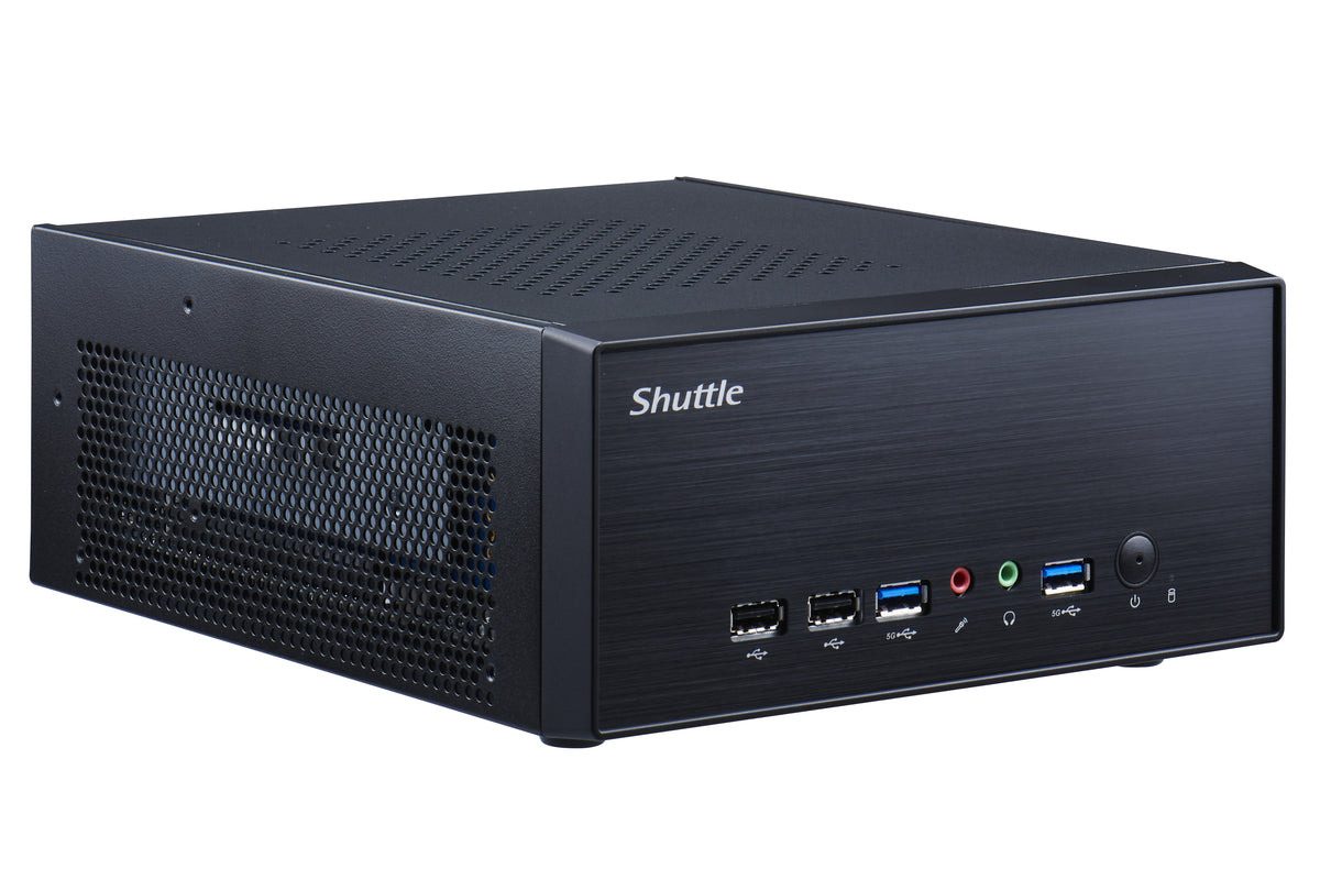 Shuttle XPС slim XPC slim Barebone XH610G2 - S1700, Intel H610, 1xDP, 2xHDMI, 2 PCIe Slots (1x 16X & 1x X1), 2x Intel LAN (1G + 2.5G), 8x USB, 1x 2.5", 3x M.2, 24/7 Dauerbetrieb