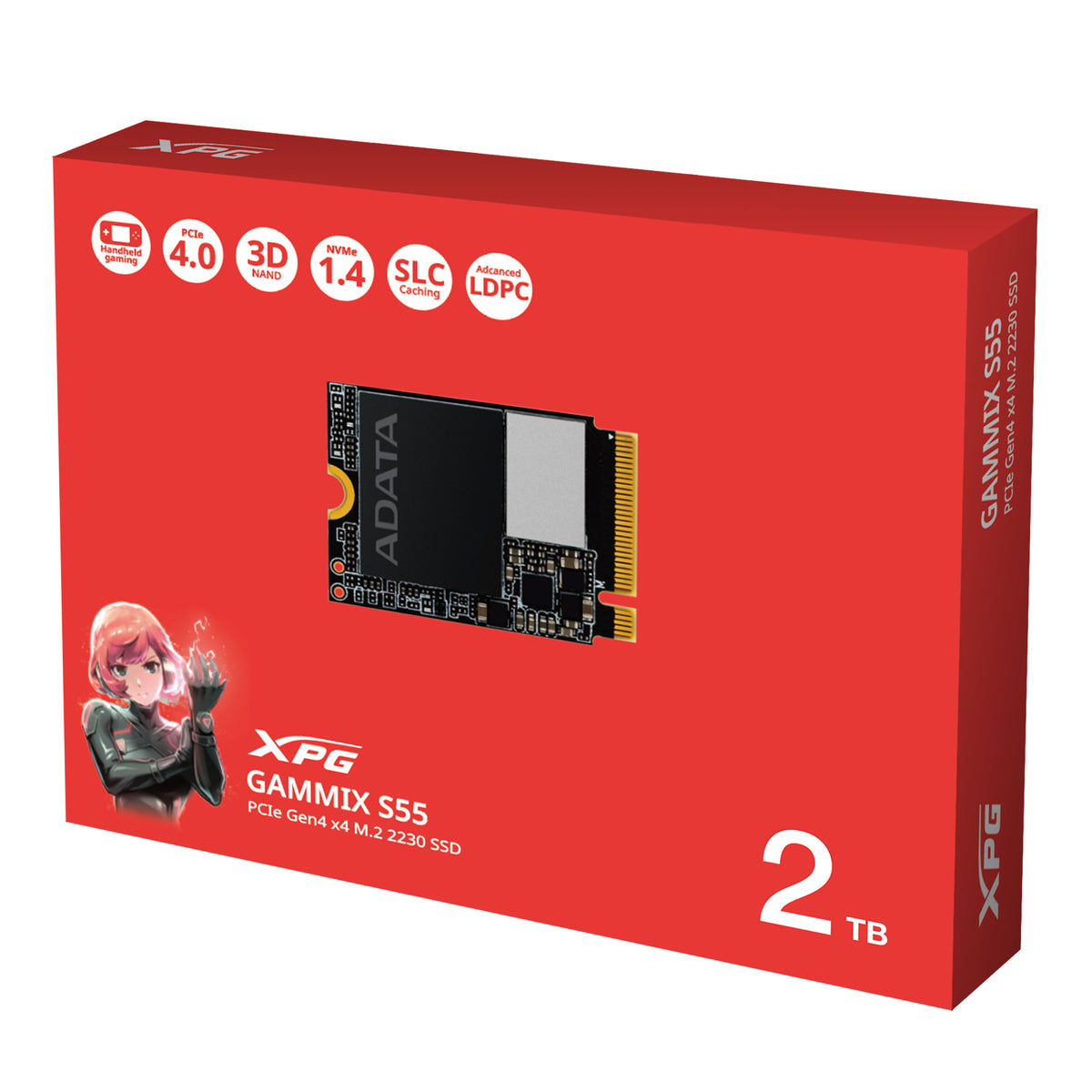 XPG GAMMIX S55 2 TB M.2 PCI Express 4.0 NVMe 3D NAND