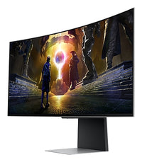 Samsung LS34DG850SUXDU Computerbildschirm 86,4 cm (34") 3440 x 1440 Pixel UltraWide Quad HD OLED Silber