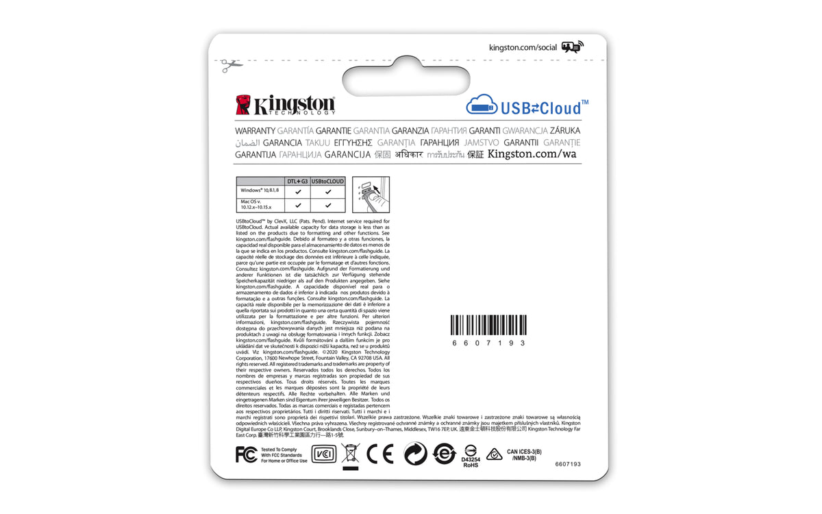 Kingston Technology DataTraveler Locker+ G3 USB-Stick 128 GB USB Typ-A 3.2 Gen 1 (3.1 Gen 1) Silber