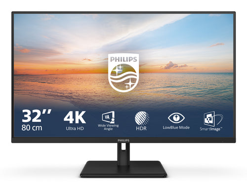 Philips 1000 series 32E1N1800LA/00 Computerbildschirm 80 cm (31.5") 3840 x 2160 Pixel 4K Ultra HD LCD Schwarz