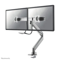 Neomounts NM-D775DXSILVER Monitorarm 10-32" - Gasfeder - Topfix - 180°-Stopp