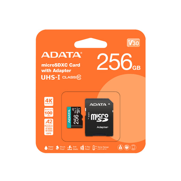 ADATA Premier Pro 256 Go MicroSDXC UHS-I Classe 10