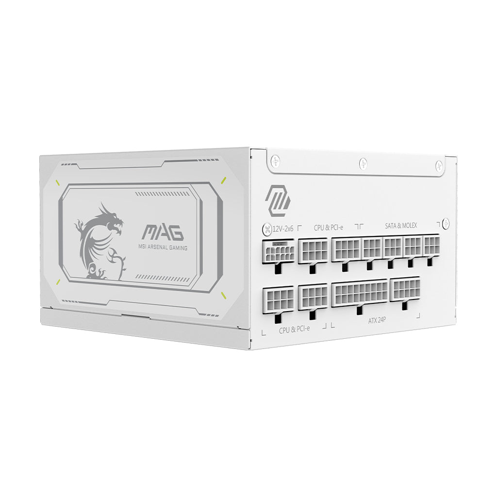 MSI MAG A1000GL PCIE5 WHITE Netzteil 1000 W 24-pin ATX ATX Weiß