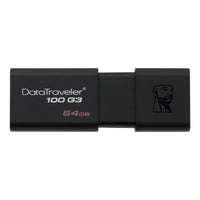 Kingston Technology DataTraveler 100 G3 USB-Stick 64 GB USB Typ-A 3.2 Gen 1 (3.1 Gen 1) Schwarz