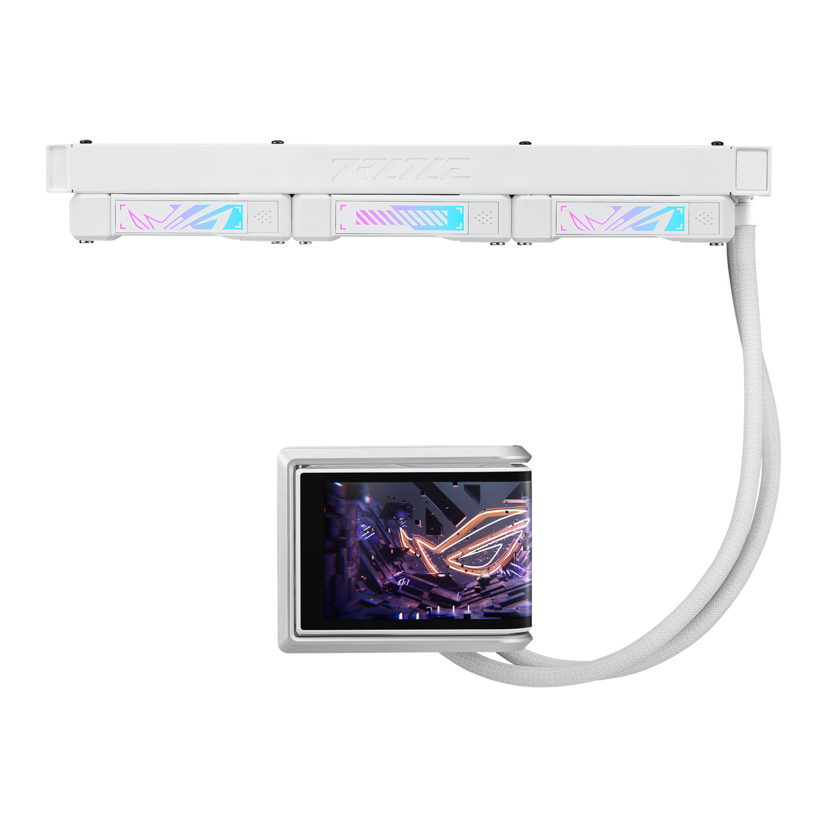ASUS ROG RYUO IV 360 ARGB WHT Prozessor All-in-One-Flüssigkeitskühler 12 cm Weiß