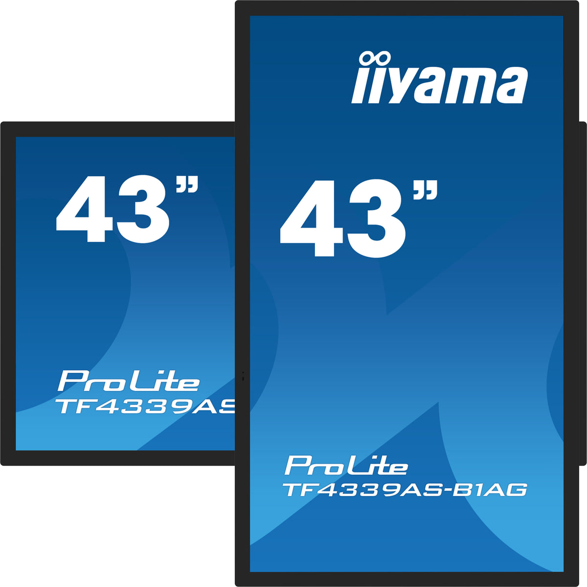 iiyama TF4339AS-B1AG Computerbildschirm 108 cm (42.5") 3840 x 2160 Pixel 4K Ultra HD LED Touchscreen Schwarz