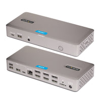 StarTech.com USB-C-Dockingstation(USB4), Dreifach 4K60Hz-Monitore DisplayPort oder HDMI, 100W Laptop-Ladung, 2,5GbE, Notebook Dock, Thunderbolt 4, Nicht für macOS, Treiberlos