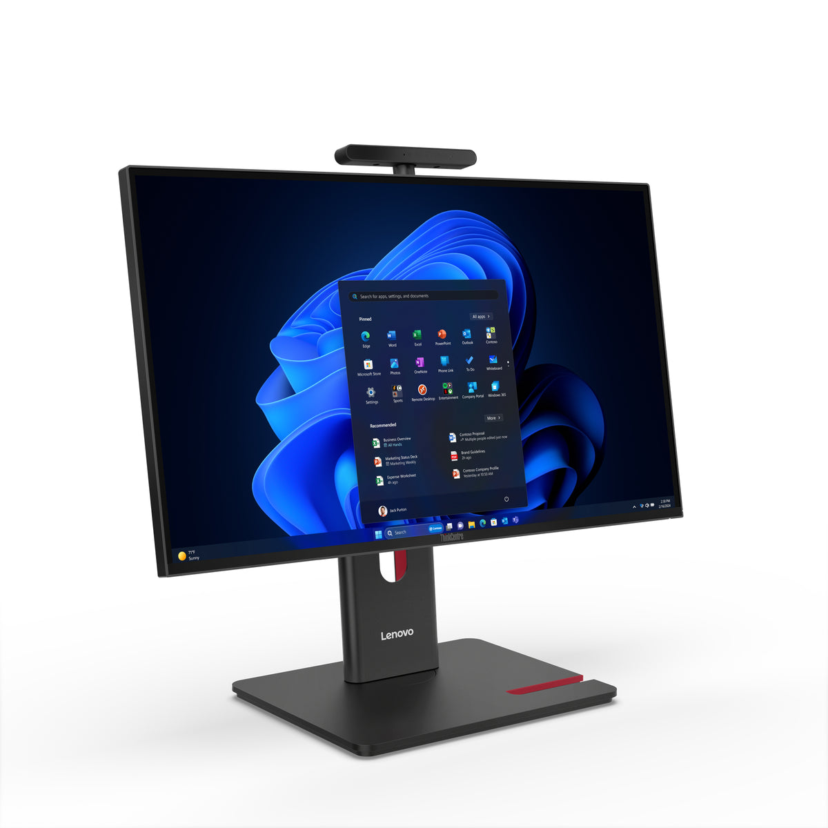 Lenovo ThinkCentre M90a Gen 6 Intel Core Ultra 7 265 60,5 cm (23.8") 1920 x 1080 Pixel All-in-One-PC 32 GB DDR5-SDRAM 512 GB SSD Windows 11 Pro Wi-Fi 6E (802.11ax) Schwarz