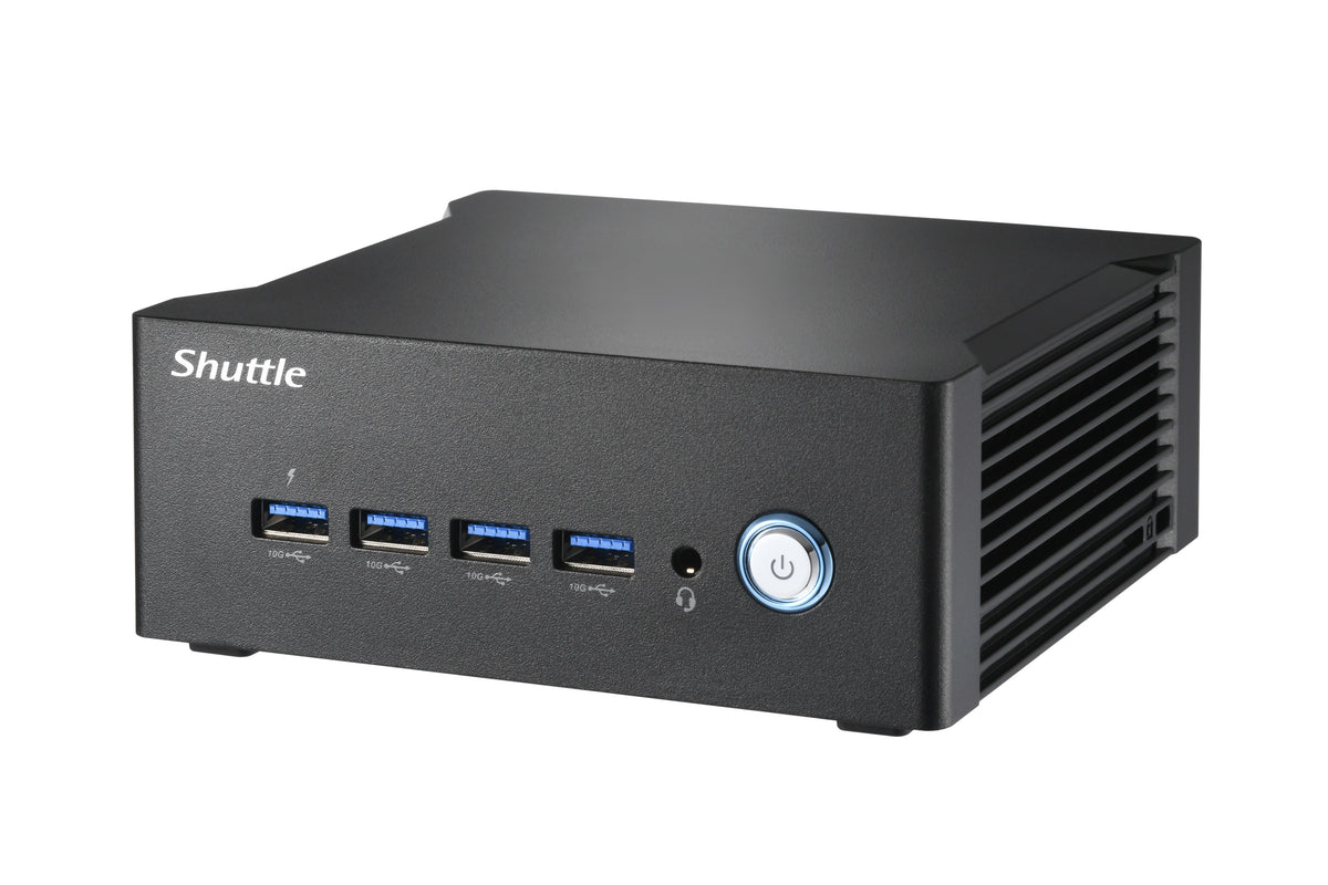 Shuttle Nano PC NT10H9, Intel Core Ultra 9 185H, Intel Arc graphics, 2xHDMI, 2xUSB 4.0 (DP), 2x2.5Gbit LAN, VESA, 24/7 Dauerbetrieb