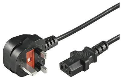 Microconnect PE090410 Stromkabel Schwarz 1 m Netzstecker Typ G C13-Koppler