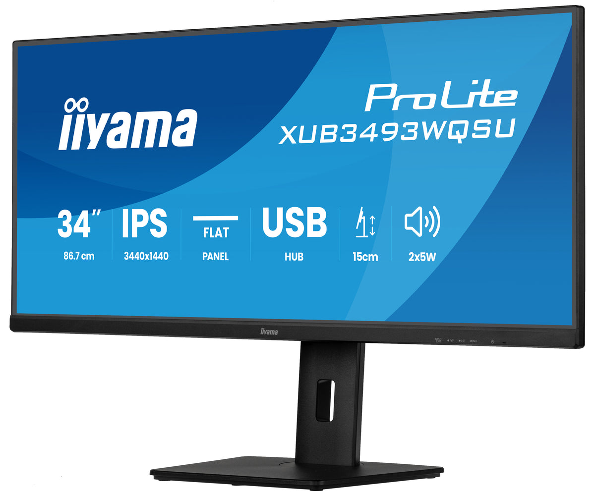 iiyama ProLite XUB3493WQSU-B6 Computerbildschirm 86,4 cm (34") 3440 x 1440 Pixel UltraWide Quad HD LED Schwarz